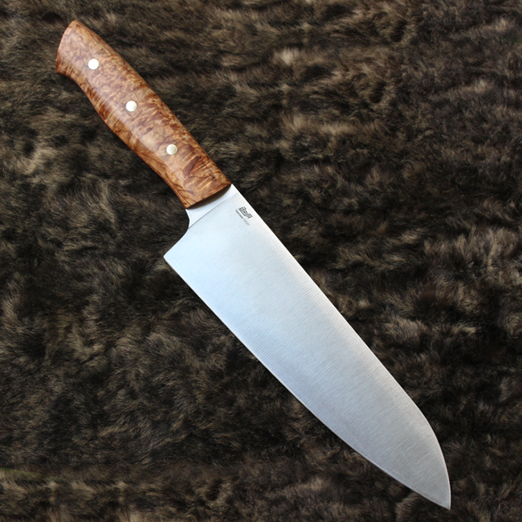 Dao Brisa Gyuto 180mm Cán Gỗ Curly Birch C01